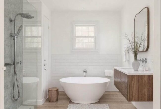 Praktyczne porady na urządzenie małej łazienki – funkcjonalność i styl w każdym metrze